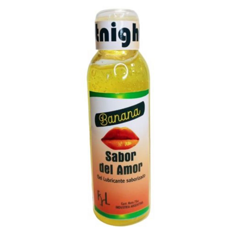 Ver más sobre Cosmética y geles SABOR DEL AMOR BANANA x 75 cc, Argentina