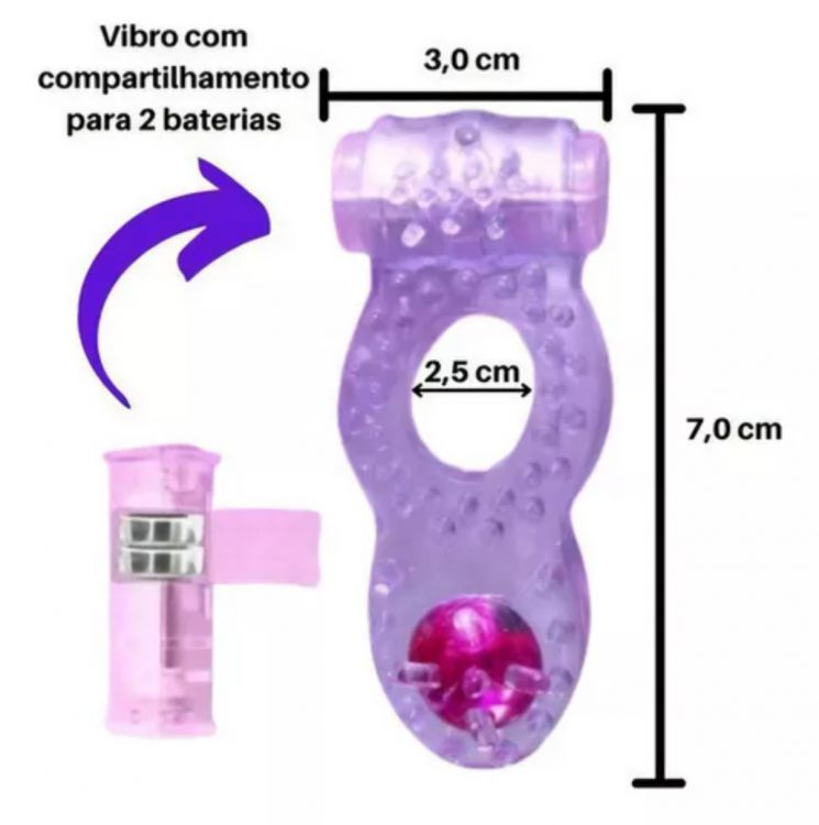 Ver más sobre Juguetes y accesorios ANILLO VIBRADOR DOBLE ESTIMULACIÓN, Argentina