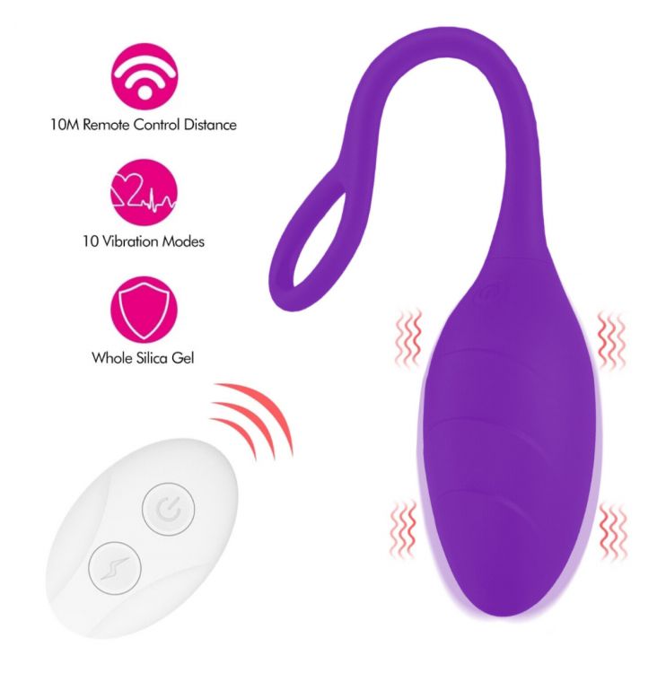 Ver más sobre Juguetes y accesorios Huevo Kegel vibrador con mando a distancia, Argentina