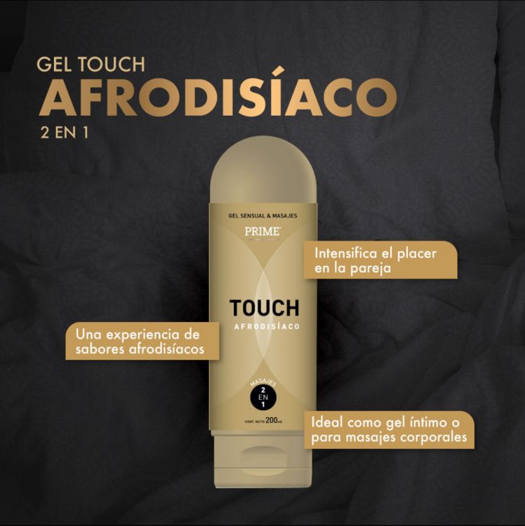 Ver más sobre Cosmética y geles Prime Gel Touch 2 En 1 Afrodisiaco 200 Ml, Argentina