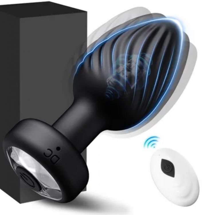 Ver más sobre Juguetes y accesorios PLUG ANAL VIBRADOR ROTADOR 360 CON CONTROL, Argentina