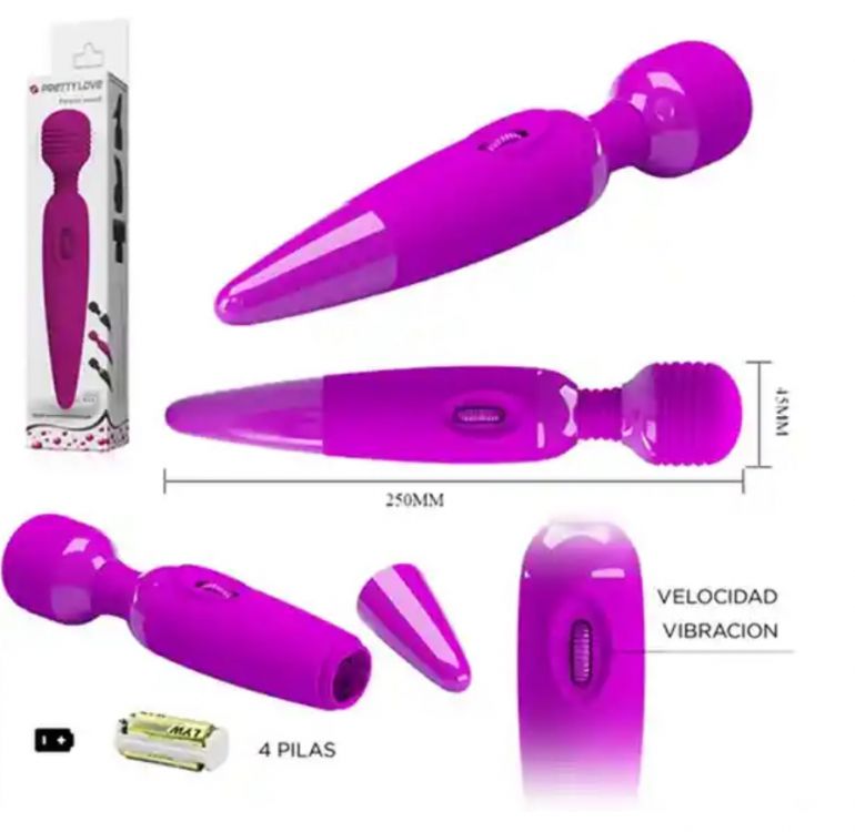 Ver más sobre Juguetes y accesorios Pretty Love Masajeador Vibrador Micrófono de Velocidad Regulable, Argentina
