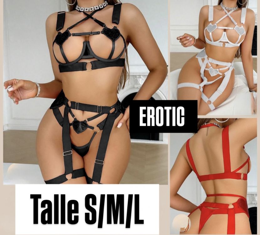Ver más sobre Lencería erótica NUEVO ! SET STRAPPY HEART HARNESS, Argentina
