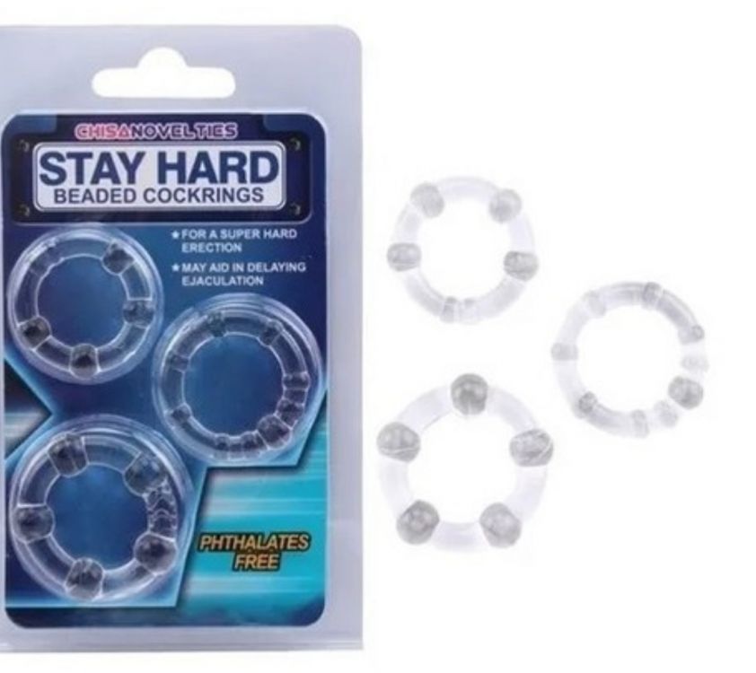 Ver más sobre Juguetes y accesorios SET ANILLOS STAY HARD x 3, Argentina