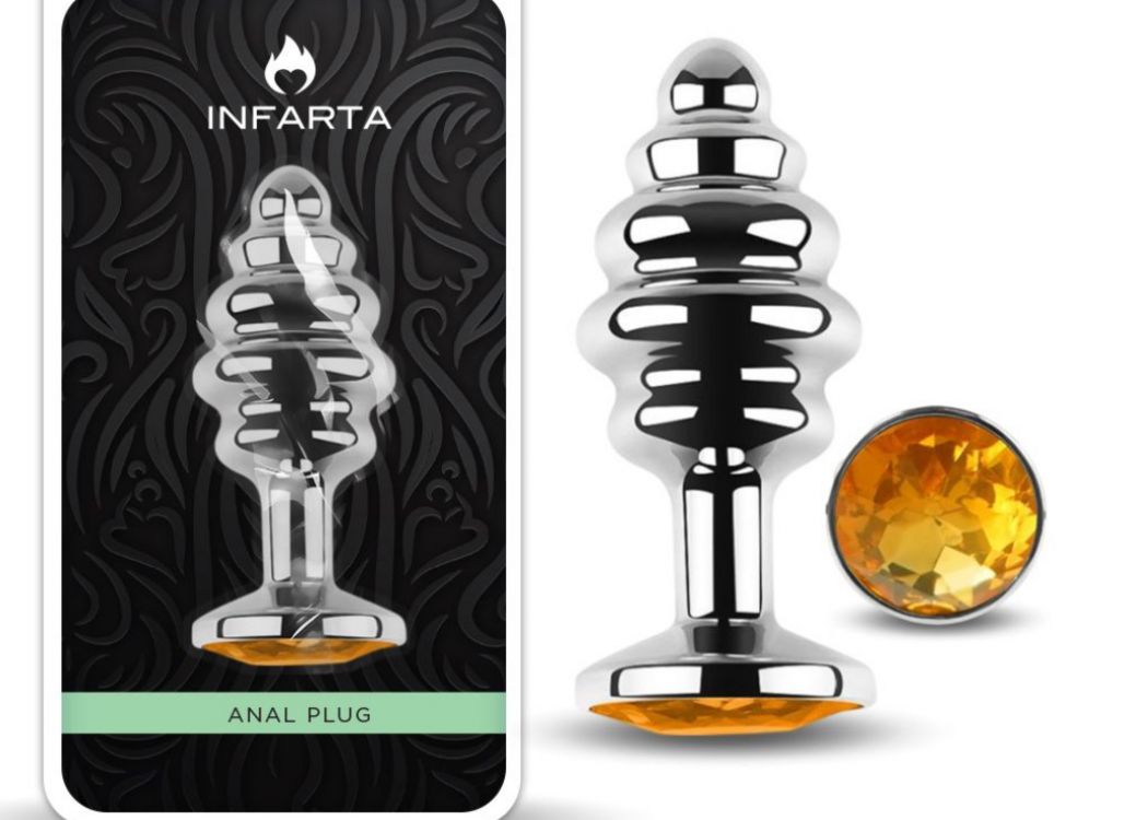 Ver más sobre Juguetes y accesorios Anal Plug Luna Metal small Golden, Argentina