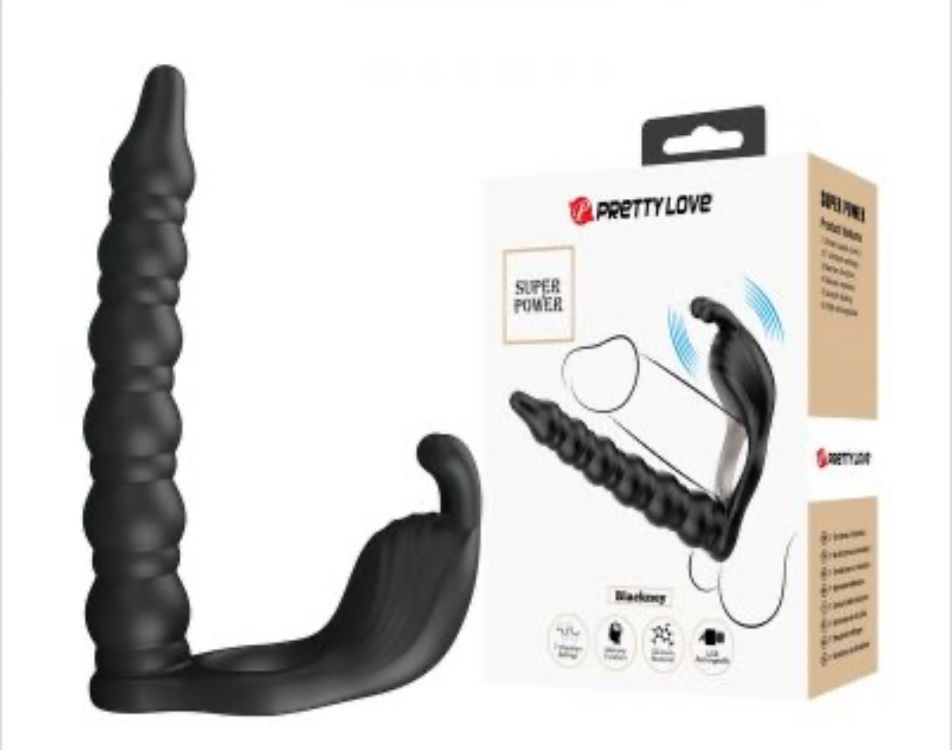 Ver más sobre Juguetes y accesorios NUEVO Anillo con dilatador anal y vibrador, Argentina