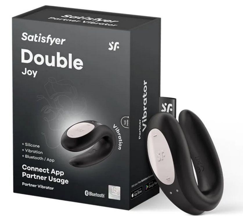 Ver más sobre Juguetes DOBLE ESTIMULADOR CON CONTROL VIA APP SATISFYER DOUBLE JOY BLACK, Argentina