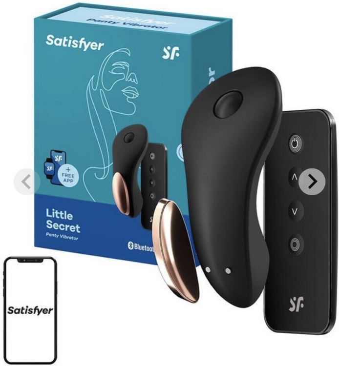 Ver más sobre Juguetes SATISFYER LITTLE SECRET - PANTI VIBRADOR - ESTIMULACIÓN CLITORIAL - CONTROL REMOTO - INTERACTIVO APP - (USB), Argentina