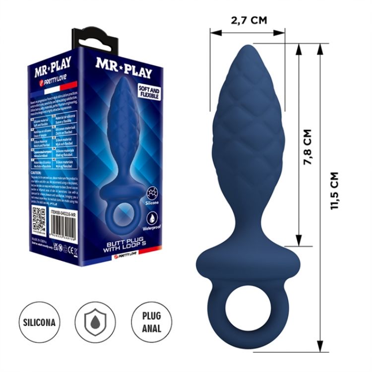 Ver más sobre Juguetes Plug anal PRETTY LOVE silicona: diseño suave, flexible, Argentina