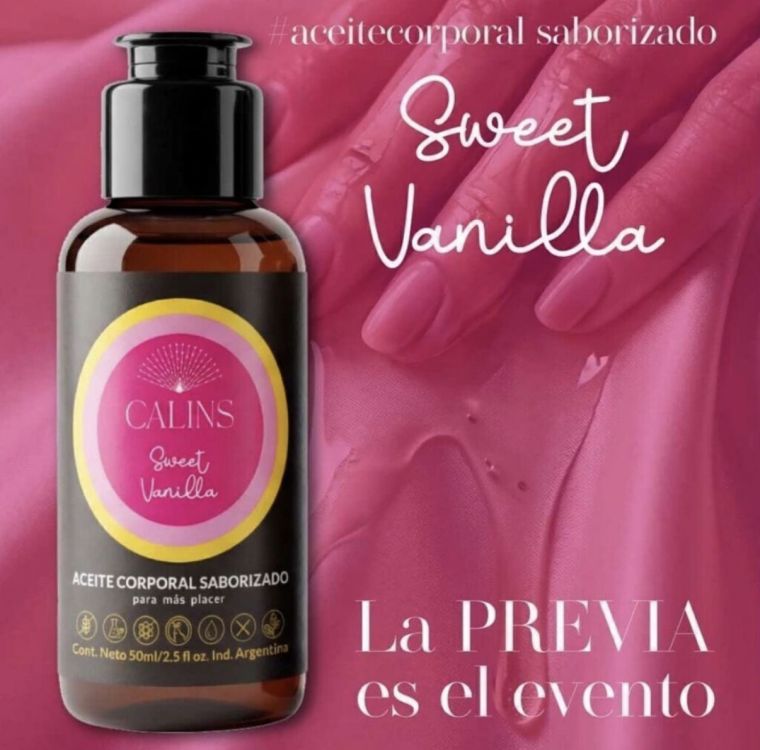 Ver más sobre Cosmética Íntima y Más Aceite Corporal Calins Saborizado Sweet Vanilla 50 ml, Argentina
