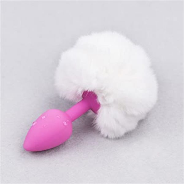 Ver más sobre Juguetes y accesorios PLUG ANAL DE SILICONA CON POMPOM BLANCO, Argentina