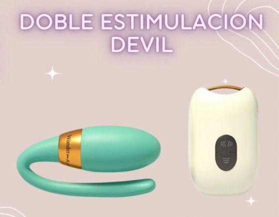 DEVIL VIBRO DOBLE MANDO A DITANCIA | Juguetes y accesorios | Parejas