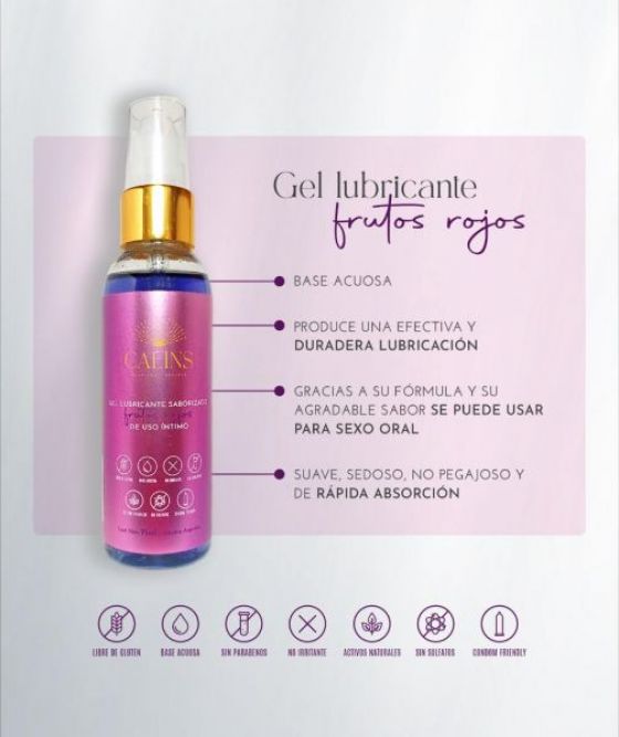 NUEVO CALINS GEL SABORIZADO COMESTIBLE FRUTOS ROJOS | Cosmética y geles | Geles lubricantes