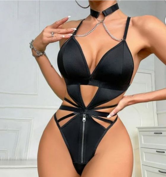 BODY CON CADENA | Lencería erótica | Lencería fina