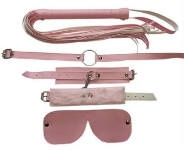 KIT BONDAGE 4 PIEZAS ROSA | Sado y bondage | BDSM