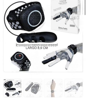 FUNDA PARA DEDO CON RELOJ PARA MANEJAR VIBRACION | Juguetes y accesorios | Clítoris y punto G