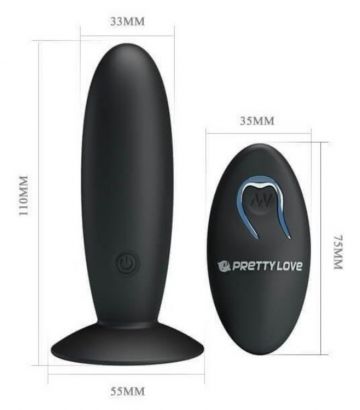 PRETTY LOVE PREMIUM BLACK PLUG | Juguetes y accesorios | Anal