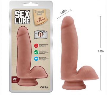 SEX LURE NATURAL Real Skin | Consoladores | Dildo con ventosa
