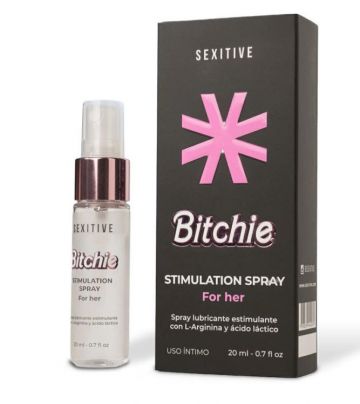 Bitchie - Spray lubricante multiorgásmico estimulante con L-Arginina y ácido láctico - 20ml | Cosmética y geles | Afrodisíacos