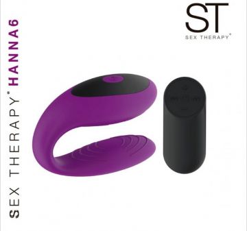 Doble estimulador Hanna 6  PURPLE | Juguetes y accesorios | Parejas