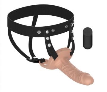 Nuevo Vibrador on arnes 15 cm - Vibrating Hollow Strap | Juguetes y accesorios | Arnéses y prótesis