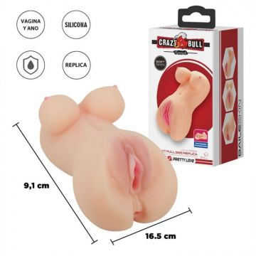 MASTURBADOR EN FORMA DE SEMI TORSO CON VAGINA | Para Ellos | Masturbadores
