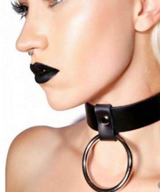 COLLAR CON ANILLO NIQUELADO | Sado y bondage | BDSM