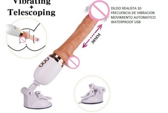 TELESCOPIC CON VENTOSA | Consoladores | Dildo con ventosa