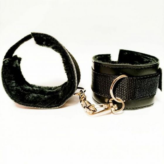 ESPOSAS DE PELUCHE NEGRAS | Sado y bondage | BDSM